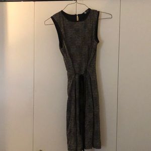 Black and white womens dress